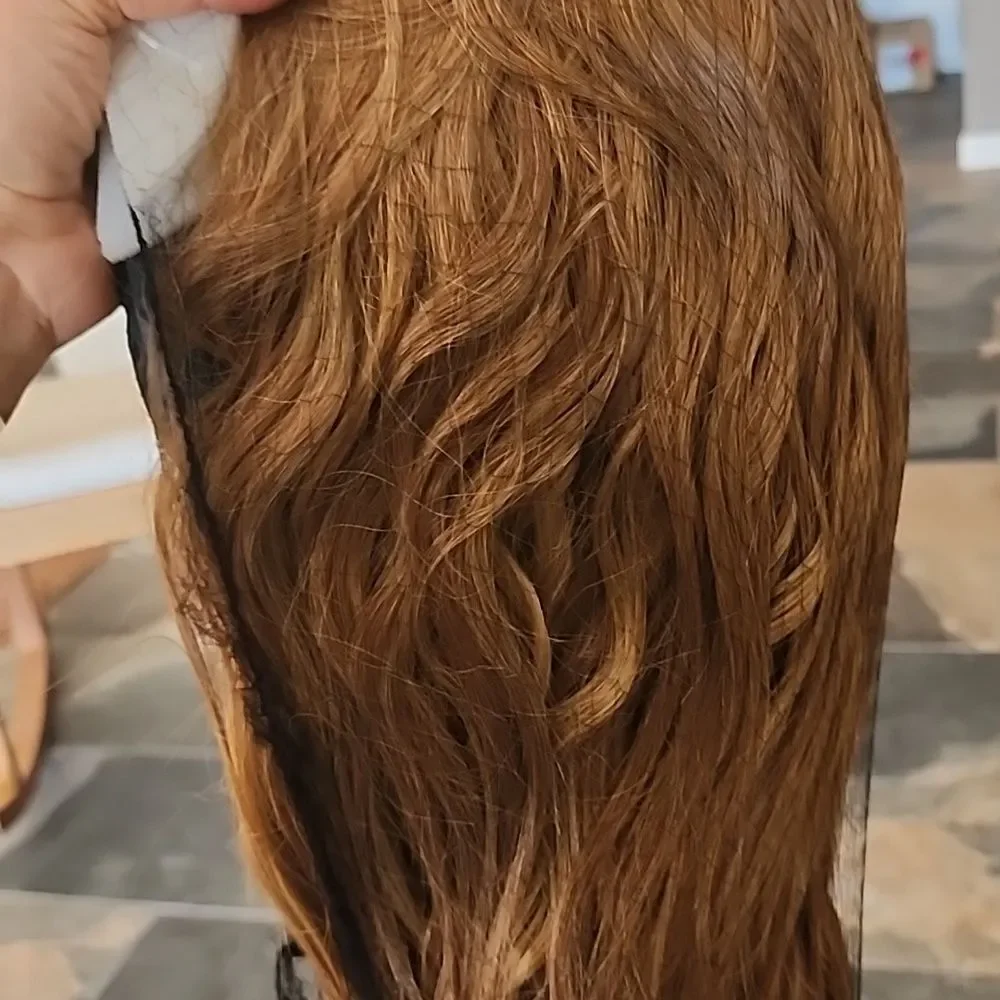 NEW LACE FRONT reddish rusty mix with blonde..... Heat Friendly!